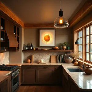 mountain cabin wall art mockup example 2
